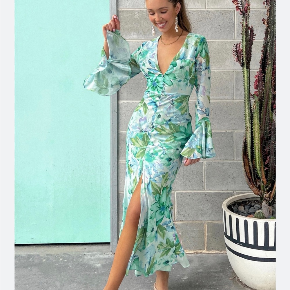 Sundae Muse dress Green AUS 8 NWT